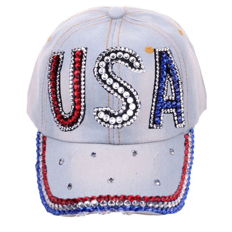 Wholesale Cotton Dot Diamond Baseball Cap